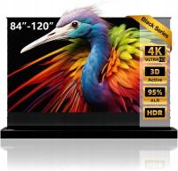 ELEKTRYCZNY EKRAN STOJĄCY DO PROJEKTORA 120'' CALI ALR/CLR 4K UHD PODŁOGOWY