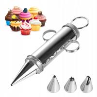 Tarmex металлический декор для кексов с 4 наконечниками