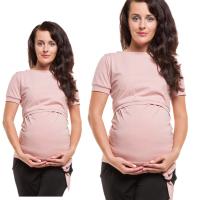 Блузка для беременных и кормящих узел L / XL розовый