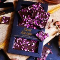 Ciemna czekolada z Płatkami Róży i Wodą Różaną 70G - MIN 63% kakao