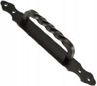 UCHWYT ANTABA DO DRZWI OZDOBNA CZARNA 295MM RETRO