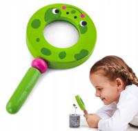 DREWNIANA LUPA MAŁY DETEKTYW SZKŁO POWIĘKSZAJĄCE DLA DZIECI PREZENT VIGA