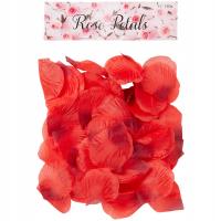 Romantyczne Płatki róż 150 sztuk czerwone Sztuczne Płatki Róż