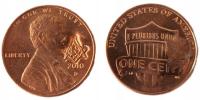 1 cent USA (2010) - Abraham Lincoln Mennica Denver Masonic Symbol