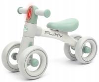 Rowerek biegowy chodzik jeździk 4 koła AMORTYZACJA na roczek Flixy