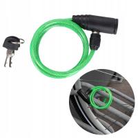 ZAPIĘCIE ROWEROWE LINKA NA KLUCZ BLOKADA DO ROWERU 90cm ZIELONE DUNLOP