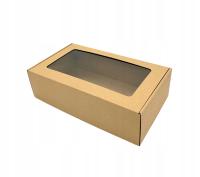 Pudełko prezentowe z okienkiem 350x200x100mm box opakowanie na prezent