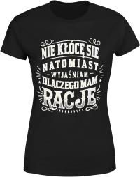 KOSZULKA DAMSKA Z NAPISEM NAPISAMI ŚMIESZNA NADRUK NADRUKIEM DLA NIEJ