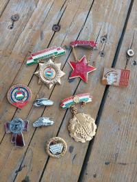 Zestaw odznaczeń wpinek Węgry