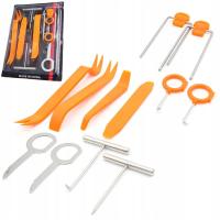 ŚCIĄGACZE KLUCZE NARZĘDZIA DO DEMONTAŻU RADIA NAWIGACJI TAPICERKI ZESTAW 12