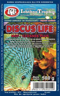 DISCUS LIFE CZOSNEK PLUS - pokarm mrożony 500g