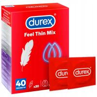 Презервативы DUREX FEEL THIN MIX 2 разных типа тонкие 40 шт.