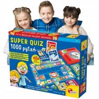 SUPER QUIZ 1000 Pytań Ciekawa Zabawka Edukacyjna dla DZIECKA ROZWIJAJĄCA