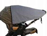 Bomix солнцезащитный козырек для детских колясок графитовая льняная окантовка
