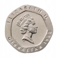 [R093] Gibraltar 20 pence 1988 UNC