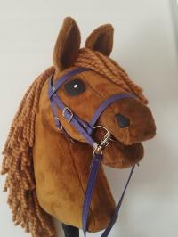 hobby horse A5 ogłowie dla konia hh Fioletowe