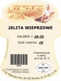 Jelita wieprzowe 28-30 mm 10 m