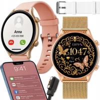 SMARTWATCH ZEGAREK DAMSKI POLSKIE MENU POMIARY ROZMOWY AMOLED WODOODPORNY