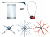 ZESTAW SZCZOTKA DO CZYSZCZENIA KOMINA OD DOŁU NA WIERTARKĘ 8M WAWAK