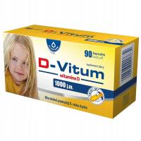 OLEOFARM D-Vitum витамин D 1000 МЕ 90 капсул детей от 1. год жизни