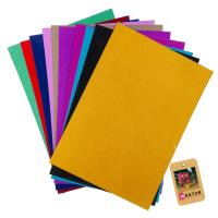 PAPIER KREATYWNY A4 ARKUSZE PAPIERU Z BROKATEM KOLORY 10SZT/KPL