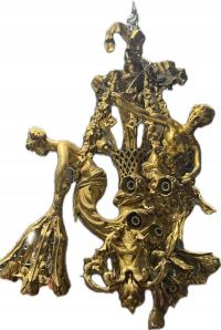 żyrandol Postaciowy - PAŁACOWY Z BRĄZU 3 kobiety