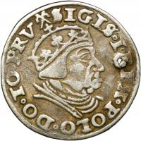 Zygmunt I Stary, Trojak 1540, Gdańsk, st. ~3/3+