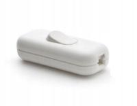 Przełącznik światła plastikowy biały KOLOROWE KABLE