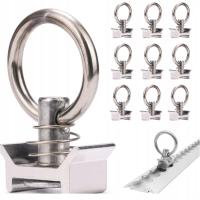 КРЕПЕЖНОЕ КОЛЬЦО ДЛЯ РЕЙКИ AIRLINE 1000 КГ (СЕРЕБРО) - НАБОР ИЗ 10