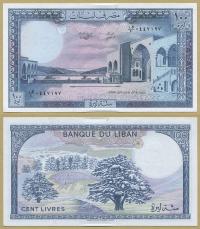 -- LIBAN 100 LIVRES 1988 AW/4 P66d UNC-