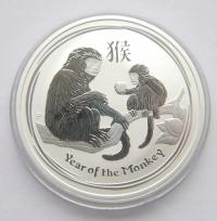 AUSTRALIA 1 $ 2016 LUNAR ROK MAŁPY UNCJA SREBRO