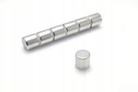 Magnes Neodymowy Walcowy MW 10x10 N38 komplet 10 sztuk