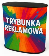 Trybunka Reklamowa Lada Promocyjna Stolik Stoisko DUŻA Z wydrukiem EXPRES