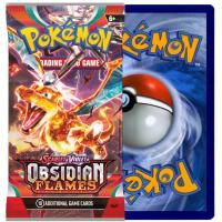 POKEMON CARDS - НАБОР ИЗ 10 КОЛЛЕКЦИОННЫХ КАРТ OBSIDIAN FLAMES POKEMON TCG