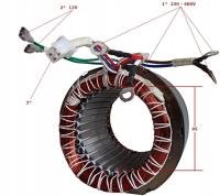 ГЕНЕРАТОР СТАТОРА 85ММ ГЕНЕРАТОР 3 ФАЗЫ 230В 400В*