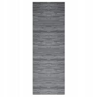 Dywan zewnętrzny ARAKIL 80 x 250 cm antracytowy, dwuwarstwowy żakardowy