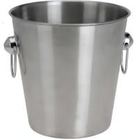 WIADERKO NA LÓD POJEMNIK DO LODU SREBRNE COOLER DO SCHŁADZANIA NAPOJÓW