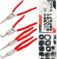YATO SZCZYPCE SEGERA ZEWNĘTRZNE WEWNĘTRZNE 325MM + PIERŚCIENIE SEGERA 225EL