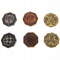 НАБОР ИЗ 3 ГНОМОВ МЕТАЛЛИЧЕСКИХ МОНЕТ LARP RPG