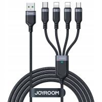 Zestaw kabli USB - USB typ C / microUSB / Lightning Joyroom + 2W1 PEN DŁUGOPIS TOUCHPEN RYSIK DO EKRANU TELEFONU TABLETU DOTYKOWY JAKOŚĆ