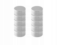 Неодимовый цилиндрический Магнит MW 10X5 полный набор 10 шт.