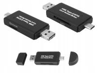 Czytnik kart 5w1 USB Type-C MicroSD MicroUSB SD