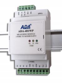 Moduł pomiarowy 1-WIRE na MODBUS-RTU ADA-401WP