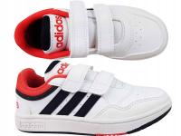 Adidas HOOPS 3.0 CF C H03863 обувь белые детские кроссовки на липучке