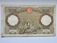Włochy 100 lire 1931 rok. Seria N395 - RZADKI !!!