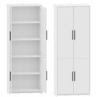 Regał biurowy ALTIVO REG 70 4D biały zamknięty dziecięcy do salonu pokoju