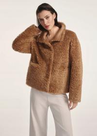 OCHNIK Brązowe futerko damskie FUTDP-0021B-89(Z25)