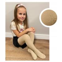 DESU rajstopy dziecięce złoty poliamid