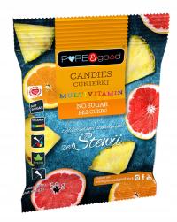 ФРУКТОВЫЕ КОНФЕТЫ ПОЛИВИТАМИНЫ СО СТЕВИЕЙ БЕЗ САХАРА