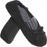 Балерина тапочки женские текстильные балетки черный